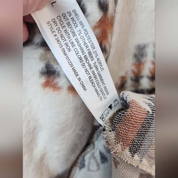 Jade & Ivory Western Aztec Pendleton Print Shacket XL NWOT - Picture 11 of 11